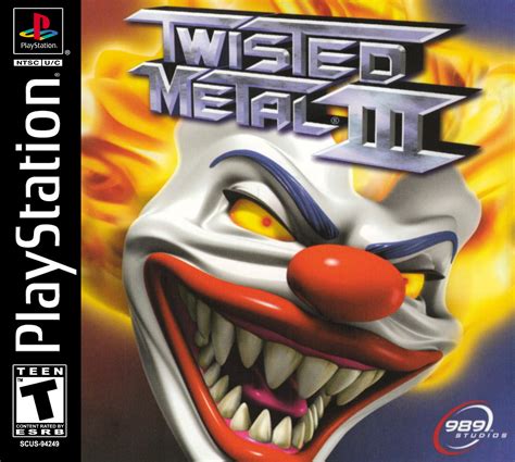 twisted metal 3 box and game art|twisted metal game archive.